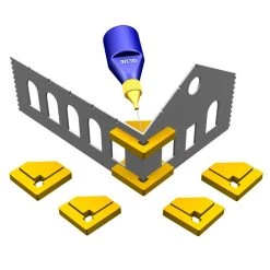 PROSES Snap & Glue Set Square (4 Magnetic Clamps W/16 Magne