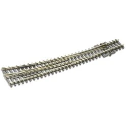 PECO N Streamline Curved Turnout, Large Radius, Right Hand Electrofrog Code 80