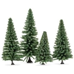 HORNBY HO/OO Large Fir Trees (4)