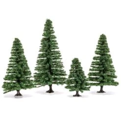 HORNBY OO Small Fir Trees (4)