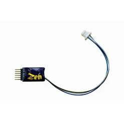 DCC CONCEPTS Zen Blue+ Decoder NEM651 6-Pin Direct - 2 Func