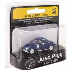 WOODLAND SCENICS HO Blue Coupe -Walthers shop JP5598 f pkg