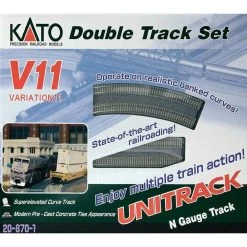 KATO N -V11 DOUBLE TRACK OVAL SET RADIUS 414/381MM