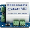 DCC CONCEPTS Cobalt Relay Extension Board -Walthers shop Rex three quarter front view 1