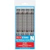 PECO N Setrack Standard Straight, 87mm Long (8X ST-1) Code 80 -Walthers shop ST 3001