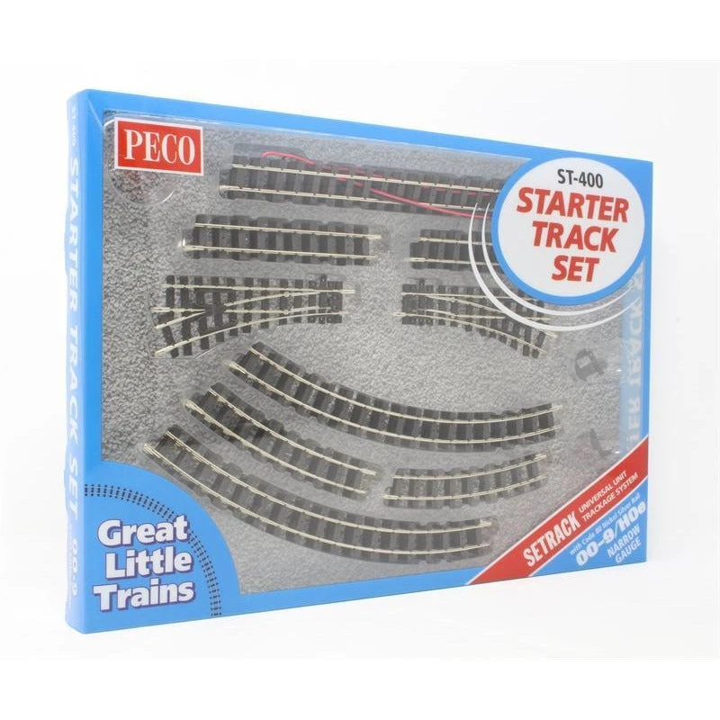 PECO OO9/HOe Setrack Starter Track Set - 1st Radius Curves Code 80 3 PECO OO9/HOe Setrack Starter Track Set - 1st Radius Curves Code 80