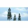 WOODLAND SCENICS 2"-5 1/8" Premium Juniper (3/Pk) -Walthers shop TR1619 f 1