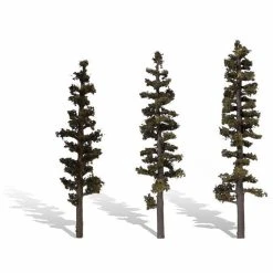 WOODLAND SCENICS 6"-7" Classic Standing Timber (3/Pk)