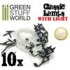 GREEN STUFF WORLD Plastic Classic Wall Lamps Pack X 10 1 GREEN STUFF WORLD Plastic Classic Wall Lamps Pack X 10 -Walthers shop classic wall lamps with led lights