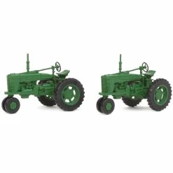SCENEMASTER HO Scale Farm Tractor Green X 2