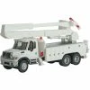 SCENEMASTER HO International 7600 Utility Truck W/Bucket Lift - White -Walthers shop internationalr 7600 utility truck wbucket lift assembled 949 11753 big