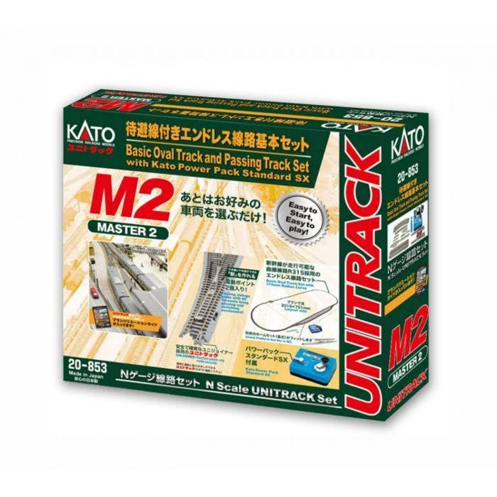 KATO N Unitrack Master Set M2 Basic Oval Track And Passing 3 KATO N Unitrack Master Set M2 Basic Oval Track And Passing
