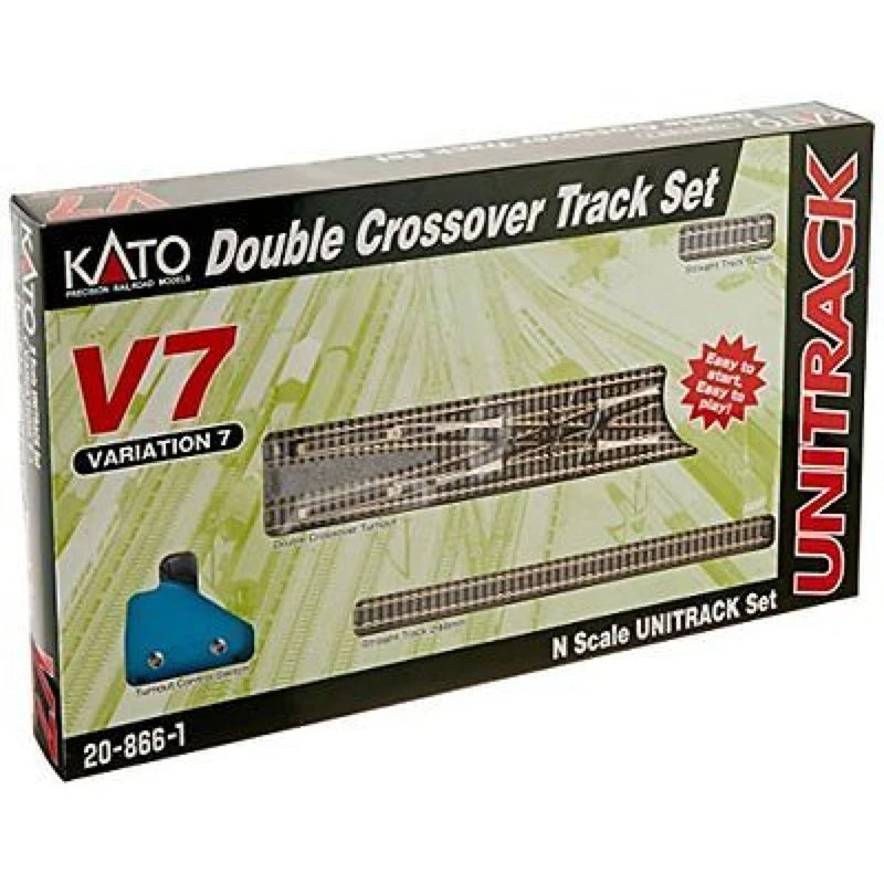 KATO N Unitrack Double Crossover Track Set V7 3 KATO N Unitrack Double Crossover Track Set V7