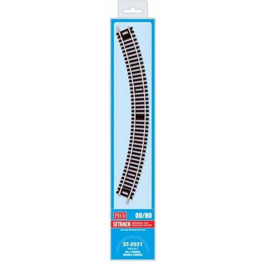 PECO OO/HO Setrack Double Curves 1st Radius, ST221 X 4 Code 100 4 PECO OO/HO Setrack Double Curves 1st Radius, ST221 X 4 Code 100 - Image 2