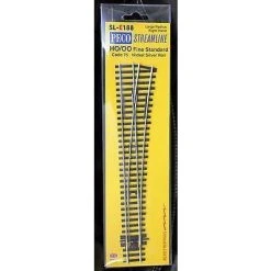 PECO OO/HO Streamline Turnout, Large Radius, Right Hand Electrofrog Code 75 -Walthers shop s l400 7c2fcd67 35f8 424e aad8 ceb766ef4496