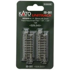 KATO N Unitrack Assorted Set Track (4 X 29mm & 2 X 45.5mm)